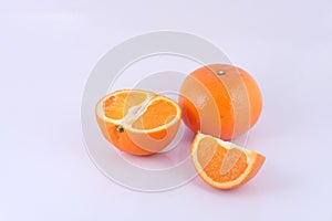 Photography of honey murcott mandarin fruits on white background