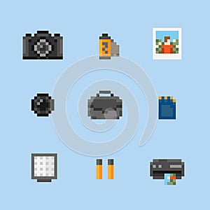 Photography icon set