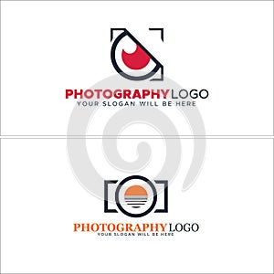 Photography landscapes camera logo design