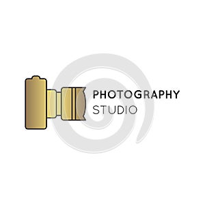 Photography line logo template