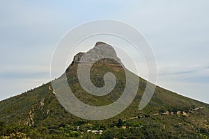 Photography of the lions head mountain from table mountain side