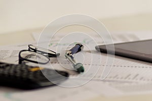 Photography of an office table with different objects