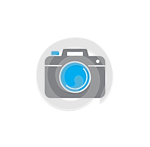 Photography related icon on background for graphic and web design. Creative illustration concept symbol for web or photo