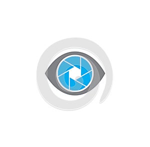Photography related icon on background for graphic and web design. Creative illustration concept symbol for web or photo