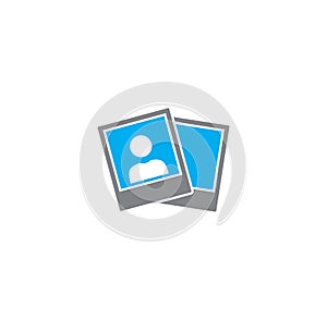 Photography related icon on background for graphic and web design. Creative illustration concept symbol for web or photo
