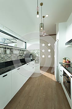 Photography studio contemporary kitchen set