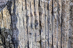 The processed rock texture.