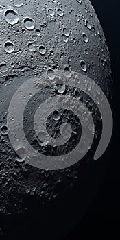 Photorealistic Close-up Of The Moon In 8k Resolution