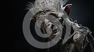 Photorealistic Goblin Academia: A Dark And Detailed Troll