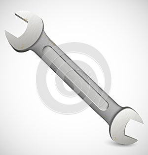 Photorealistic hand wrench tool or spanner photo