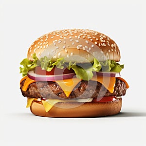 Ultra Realistic 4k Hamburger Design In 3dsmax photo