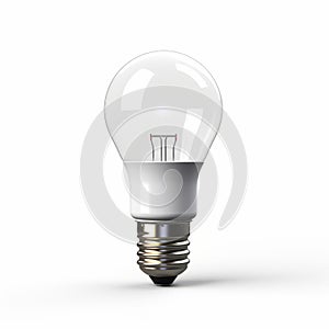 Photorealistic Rendering Of A Solapunk Smart Bulb Isolated With Clipping Path