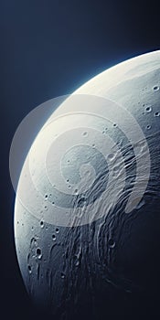 Photorealistic Renderings Of Lunar Surface In Cross Processing Style