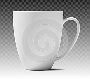 Photorealistic Vector White Cup