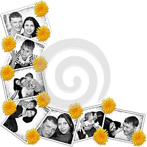 Photos background with flowers