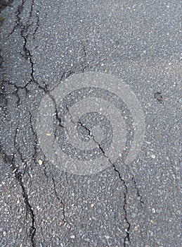 Photos of cracked asphalt the realities of modern life in time