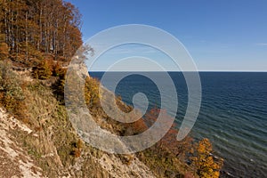 Szenisch auf der kreide klippen schön abfall farben 