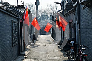 Traditional Hutong in central Beijing, China