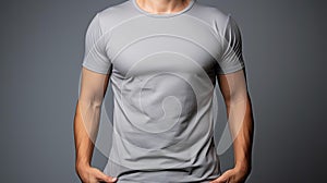 photoshoot blank gray t-shirt