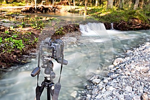 Fotografovanie fotoaparátom na statíve