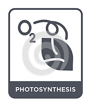 photosynthesis icon in trendy design style. photosynthesis icon isolated on white background. photosynthesis vector icon simple