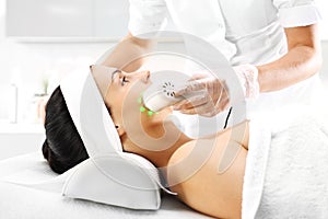 Phototherapy, cosmetic massage ultrasound. photo