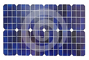 Photovoltaic cells of a solar panel photo