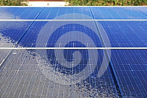 Photovoltaic cleaning, before and after