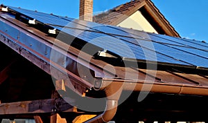 photovoltaic home solar panels only work when it is sunny. at snow and