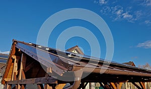 photovoltaic home solar panels only work when it is sunny. at snow and