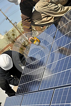 Photovoltaic Installers Working