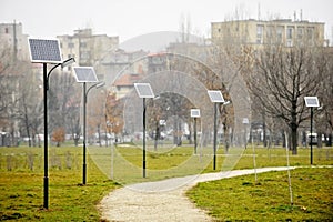 Photovoltaic public lights