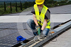 Photovoltaic skilled worker