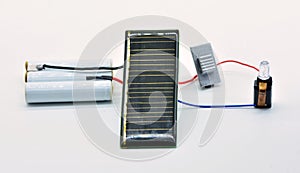 Photovoltaic solar energy board connected photo