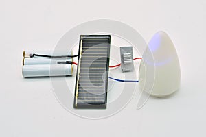 Photovoltaic solar energy board connected photo