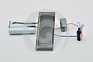 Photovoltaic solar energy board connected photo