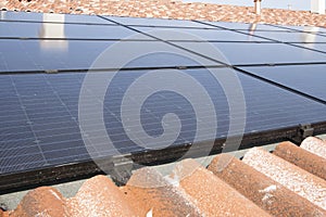 Photovoltaic solar power plant photo