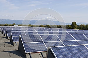 Photovoltaic solar power plant photo