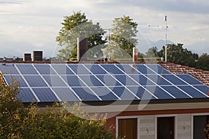 Photovoltaic Solar Power Plant - Solar energy on the cover photo