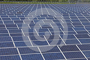 Photovoltaic solar power station - photovoltaic park photo