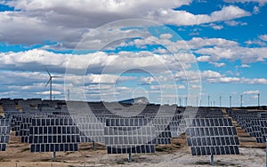 Photovoltaic and wind power plant