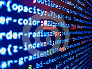 PHP data source file. Php program function coding digital_reviews. Software background technology. Error concept. Coding