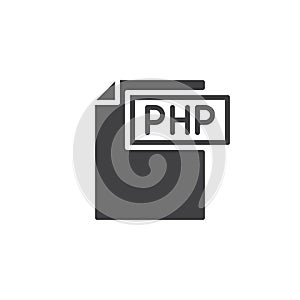 Php format document icon vector