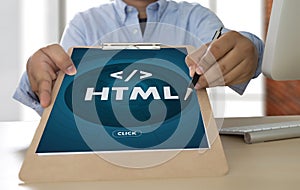 PHP HTML DEVELOPER Web Code design Programmer working in a soft