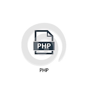 PHP icon. Simple element illustration