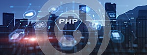 PHP Interpreted programming language. Hypertext Preprocessor Programming
