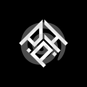 PHP letter logo design on black background. PHP creative initials letter logo concept. PHP letter design