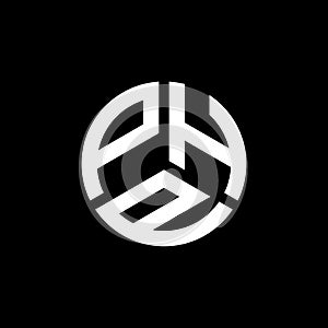 PHP letter logo design on black background. PHP creative initials letter logo concept. PHP letter design