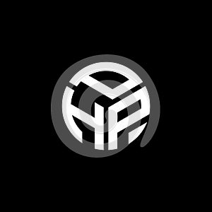 PHP letter logo design on black background. PHP creative initials letter logo concept. PHP letter design