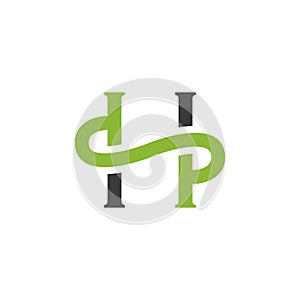 simple letter PHP monogram logo, vector